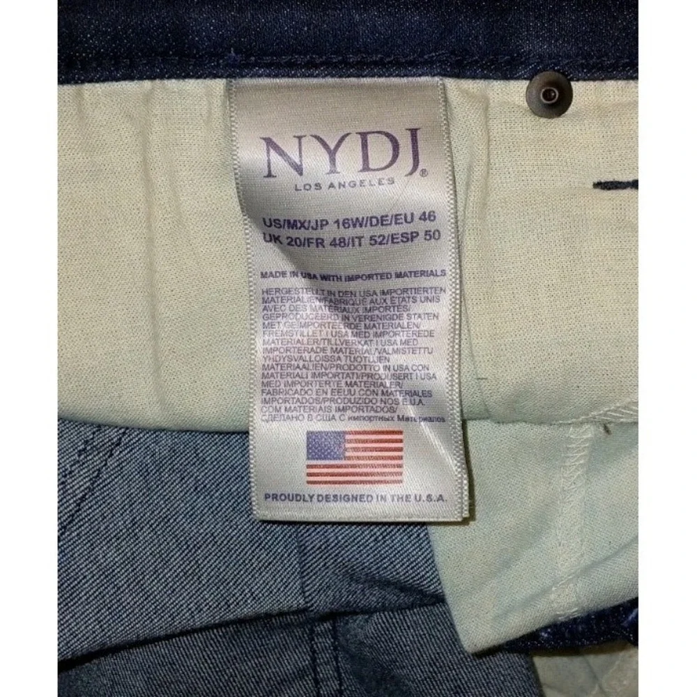 NYDJ Plus Jeans Sheri Slim 16W Lift Tuck Technology Tummy Panel 38X30 A131